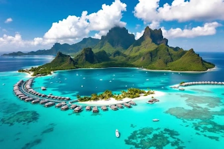 Rêve de Polynésie - Bora Bora vue du ciel
